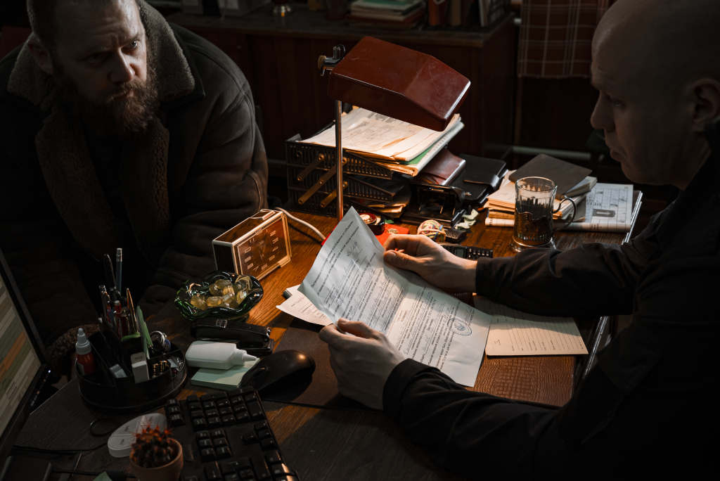 резервация - чай в подстаканнике